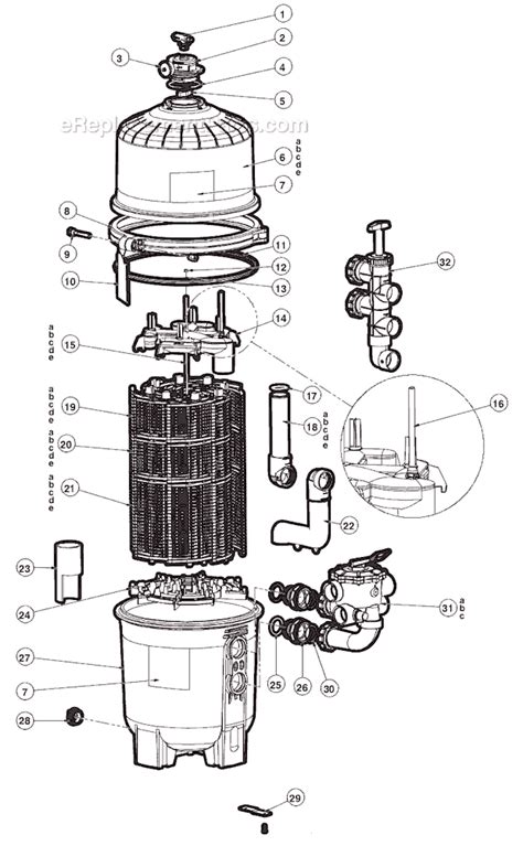 Amazon.com: Hayward De3620 Filter Parts